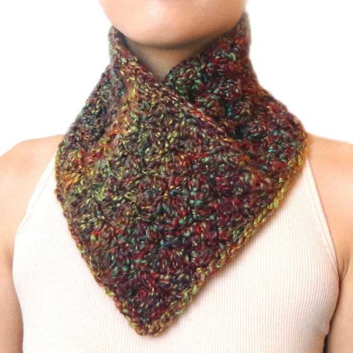 Neck scarf knitting pattern