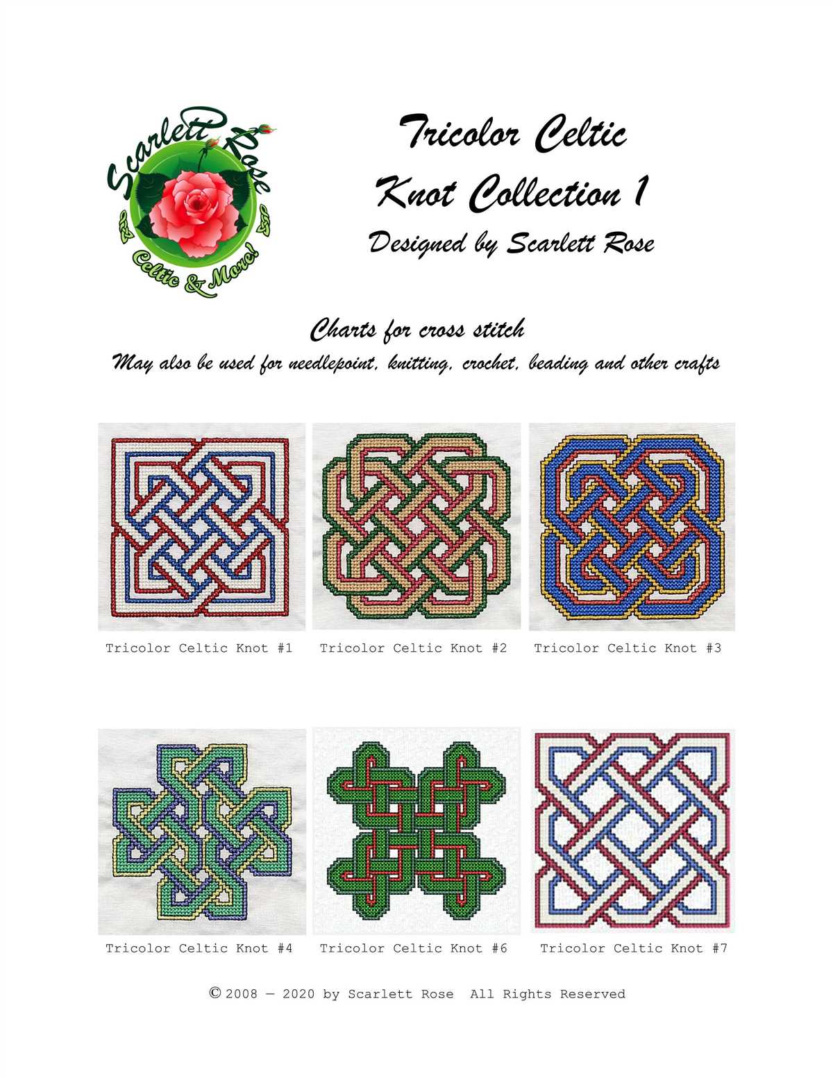 Celtic cross knitting pattern