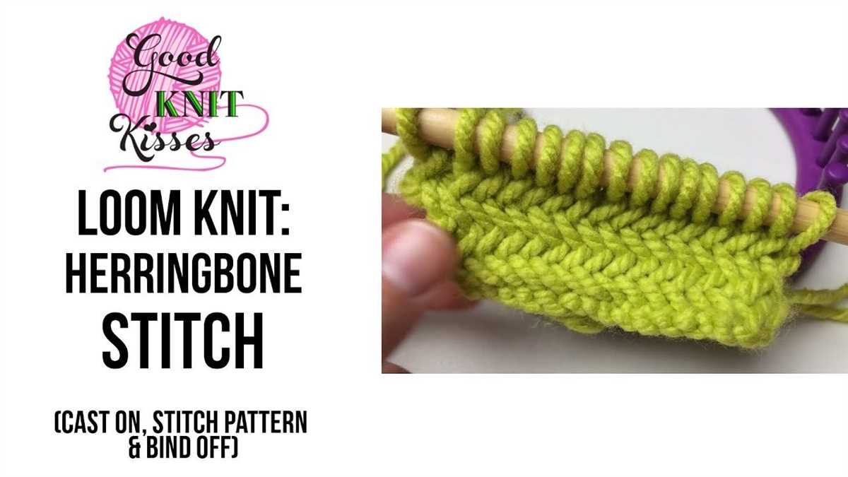 Loom knitting stitch patterns
