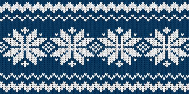 Knitting pattern for snowflakes