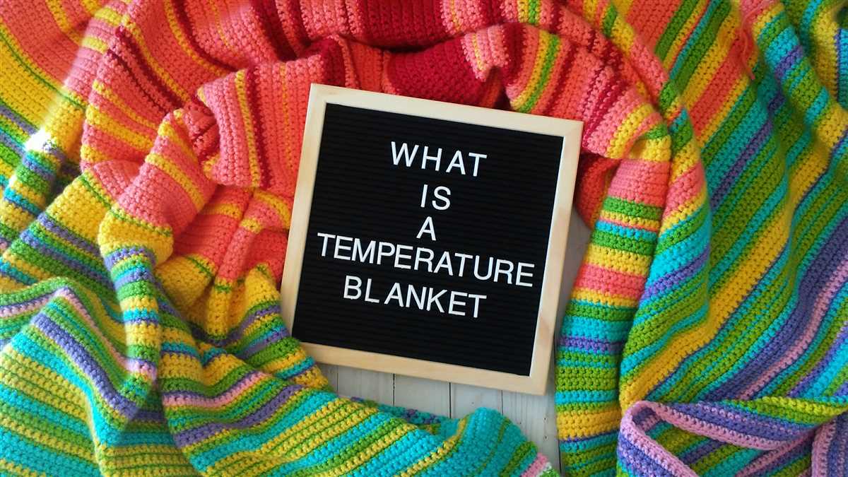 Temperature blanket pattern knit