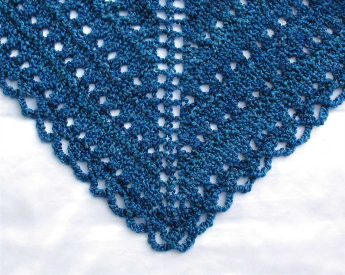 Trinity stitch prayer shawl knitting pattern