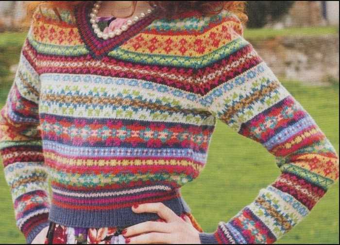 Knitting patterns fair isle jumper