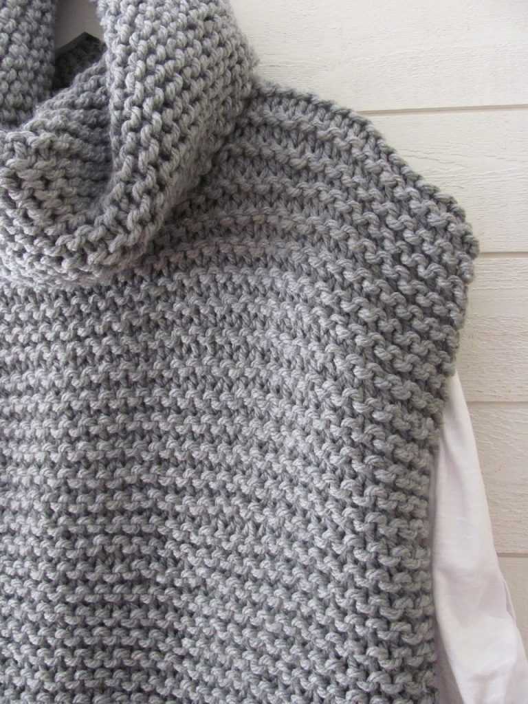 Simple vest knitting pattern