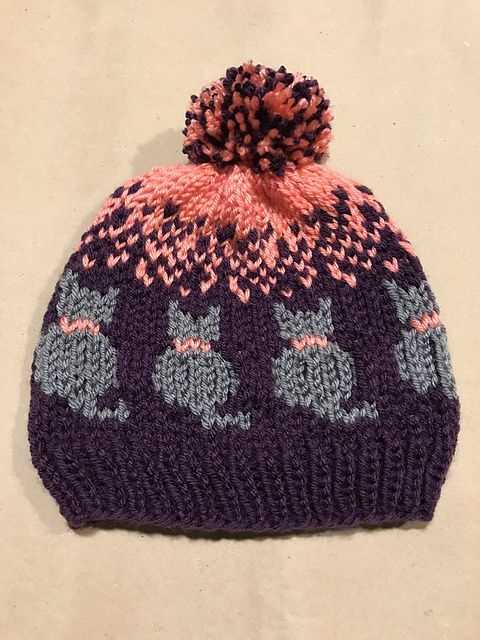 Free cat hat knitting pattern