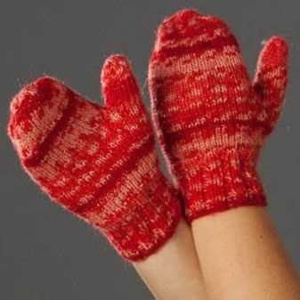 Childrens mittens knitting pattern