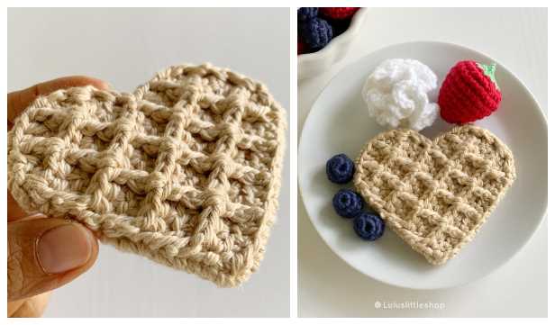 Knit waffle stitch scarf pattern