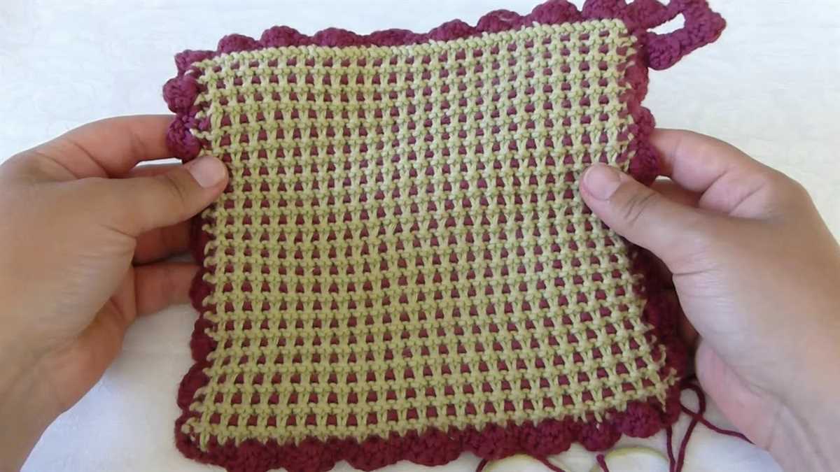 Pot holder knit pattern