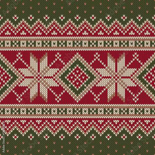 Fair isle christmas knitting patterns