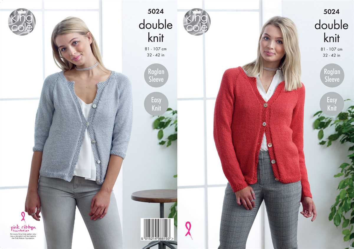 Ladies double knitting cardigan patterns