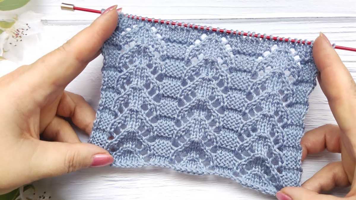 Fern lace scarf knitting pattern