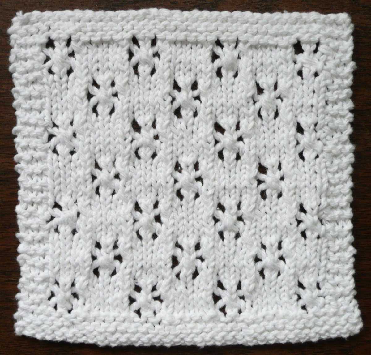 Free patterns for knitted dishcloths