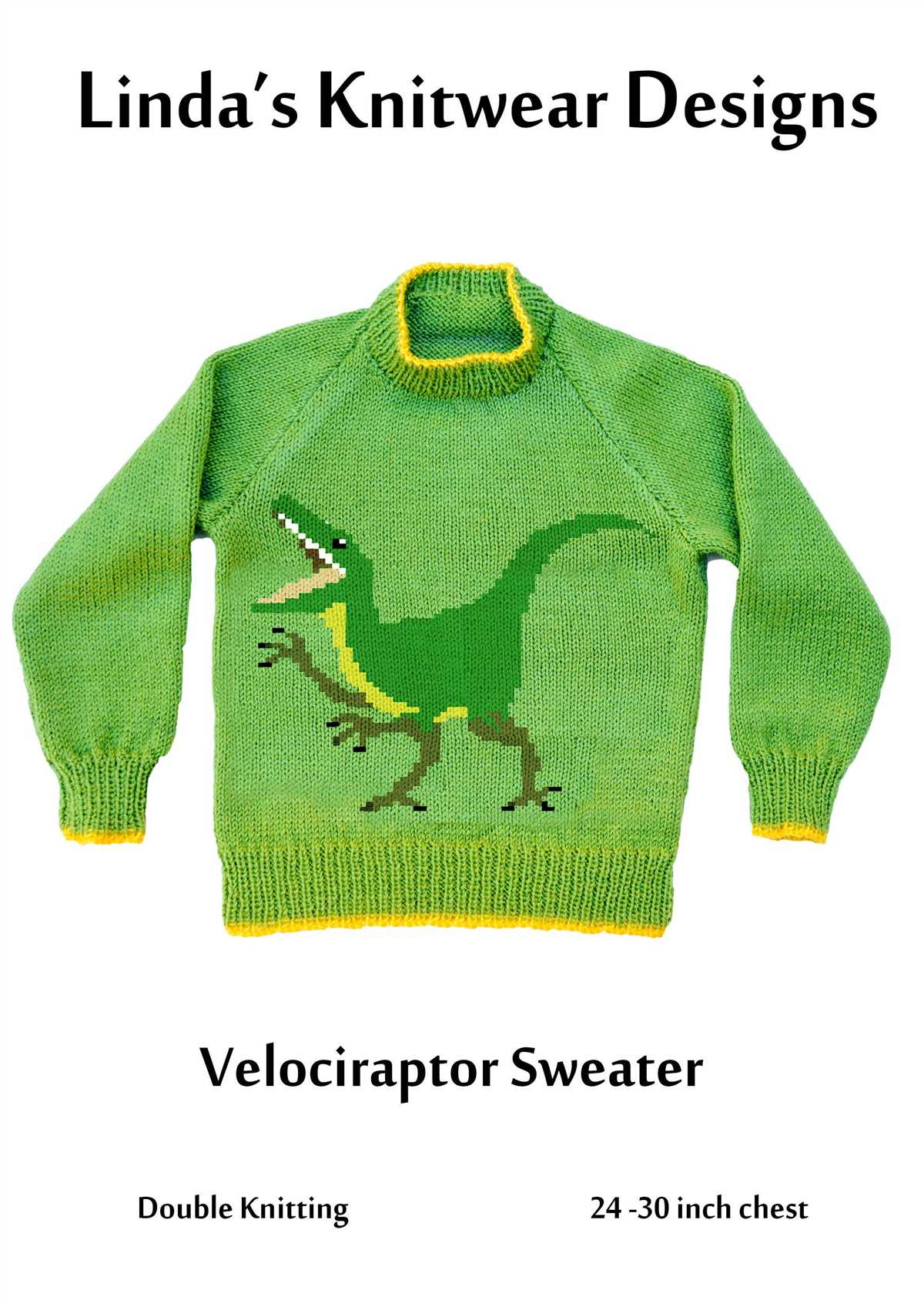 Dinosaur sweater knitting pattern