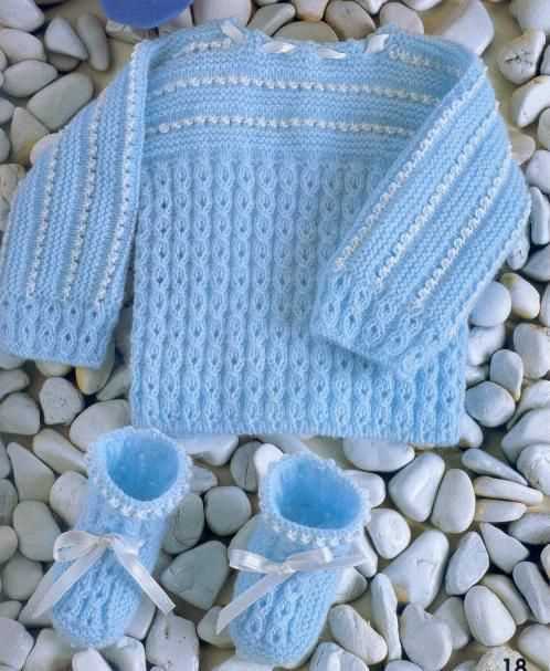 Easiest baby sweater knit pattern