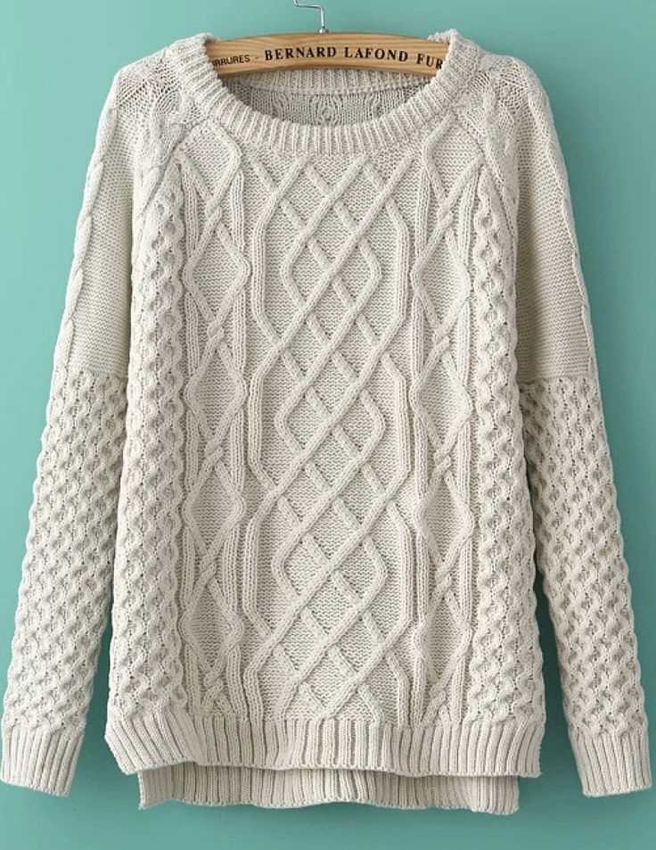 Shaker knit sweater pattern