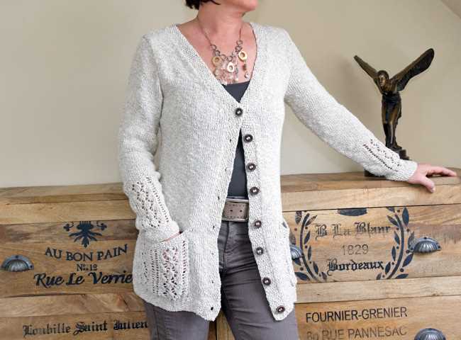 Cat cardigan knitting pattern