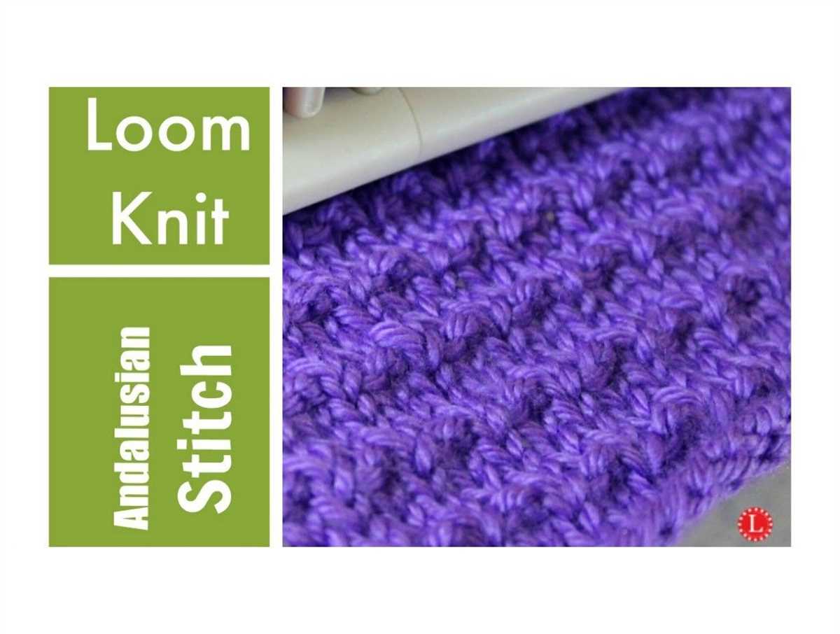Loom knitting stitch patterns