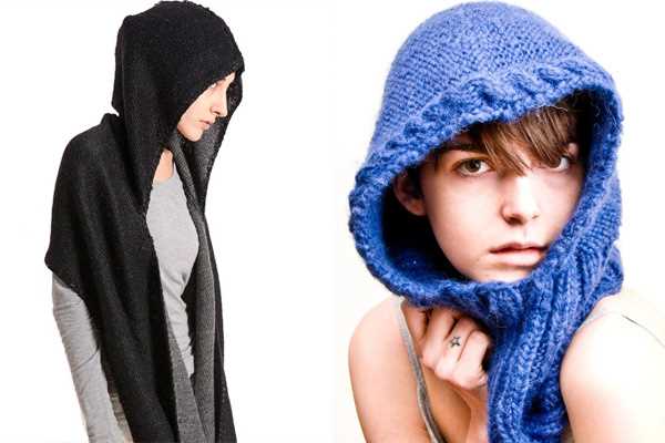 Free hooded scarf knitting patterns