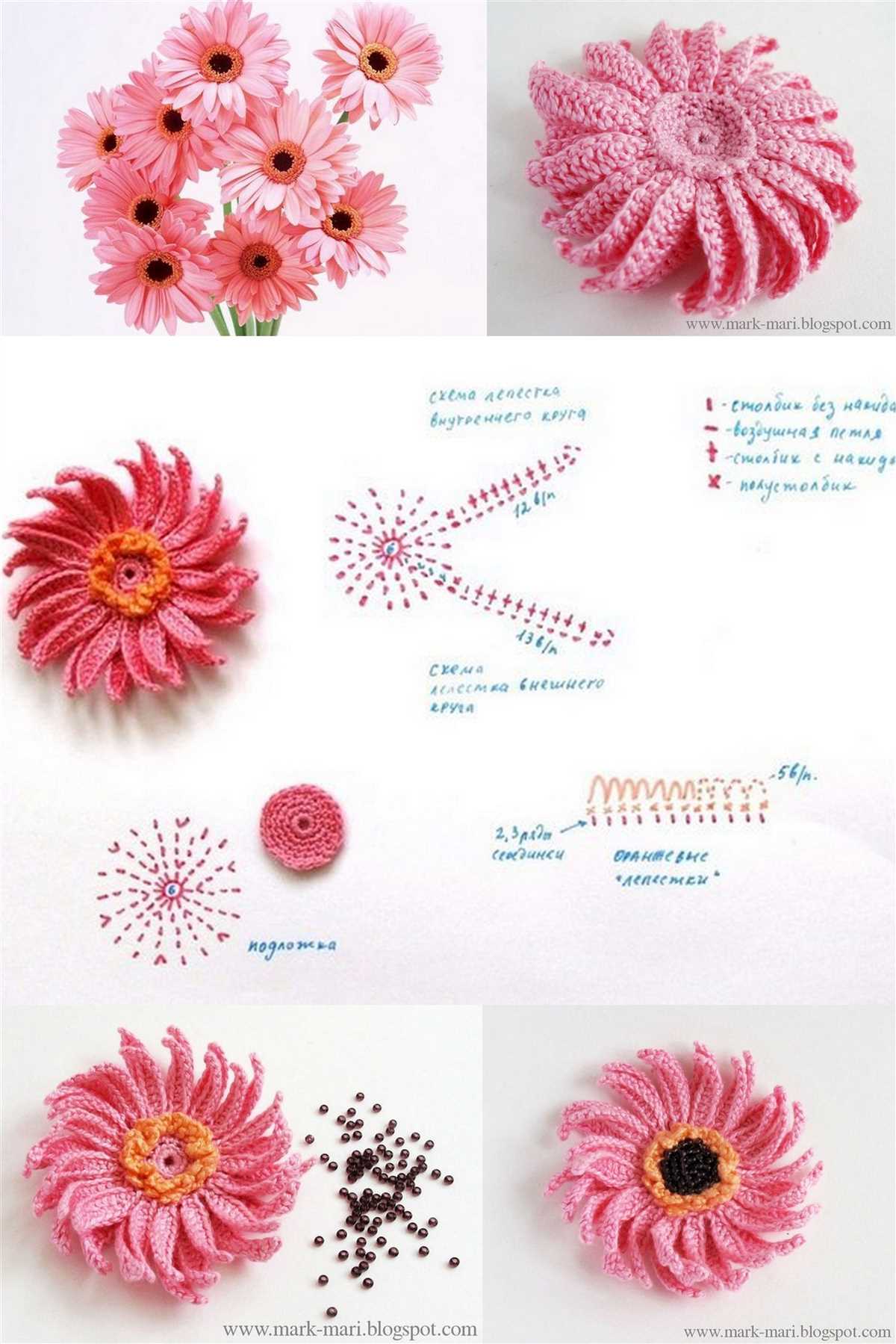 How to knit a flower pattern
