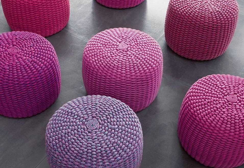 Knitted bath pouf pattern