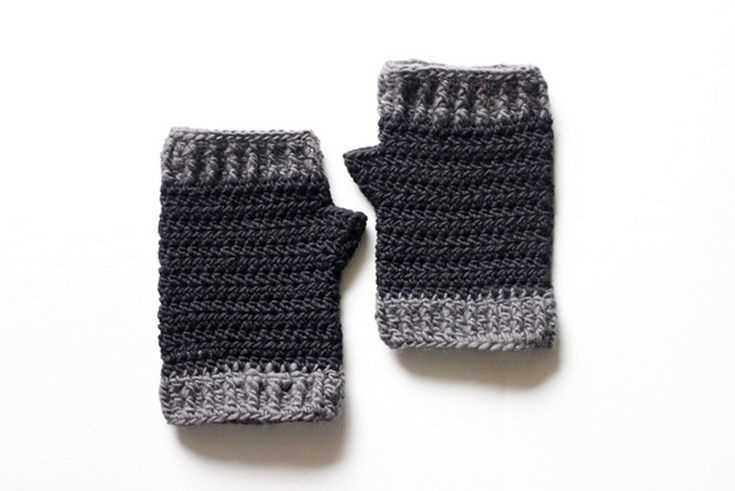 Free knitting pattern for mens fingerless mittens
