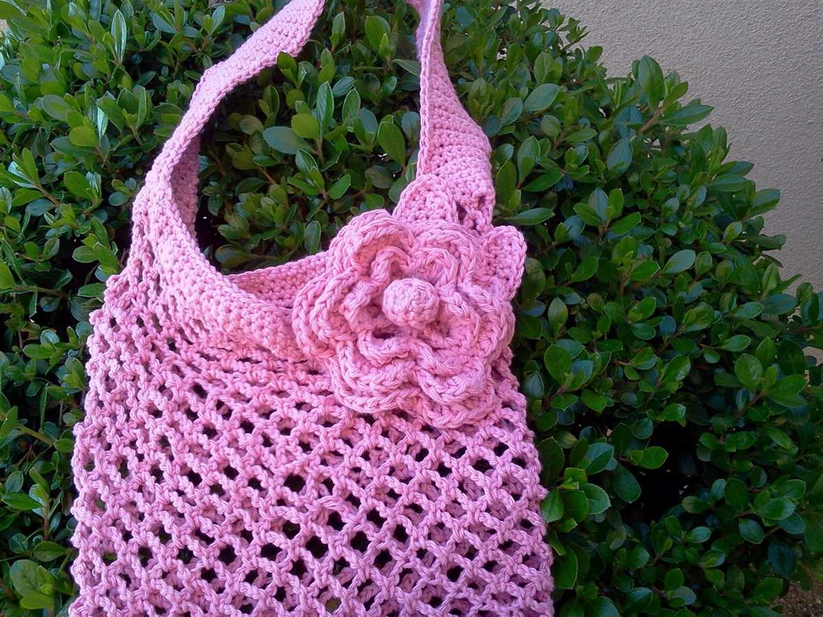 Knit string bag pattern