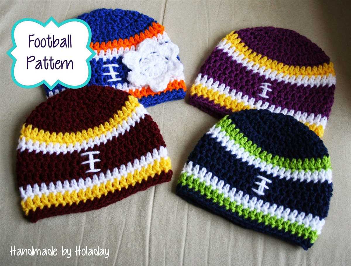 Knitted football hat pattern free