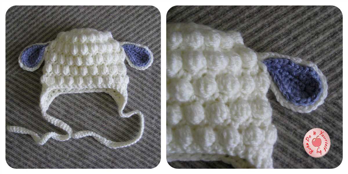 Sheep hat knitting pattern