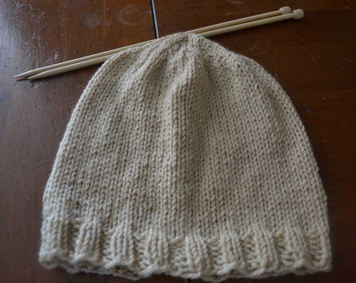 Hat knitting pattern circular needles