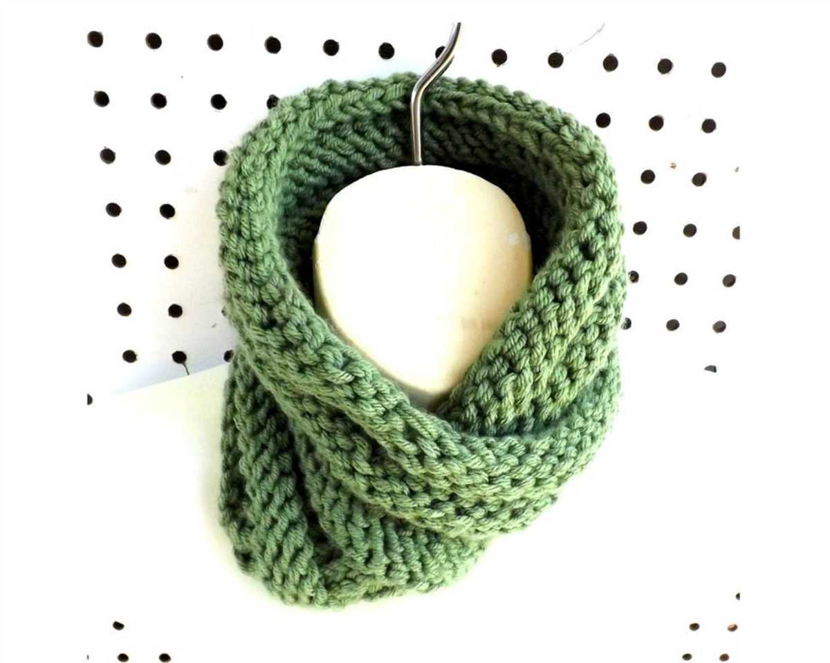 Cowl scarf knitting pattern circular needles