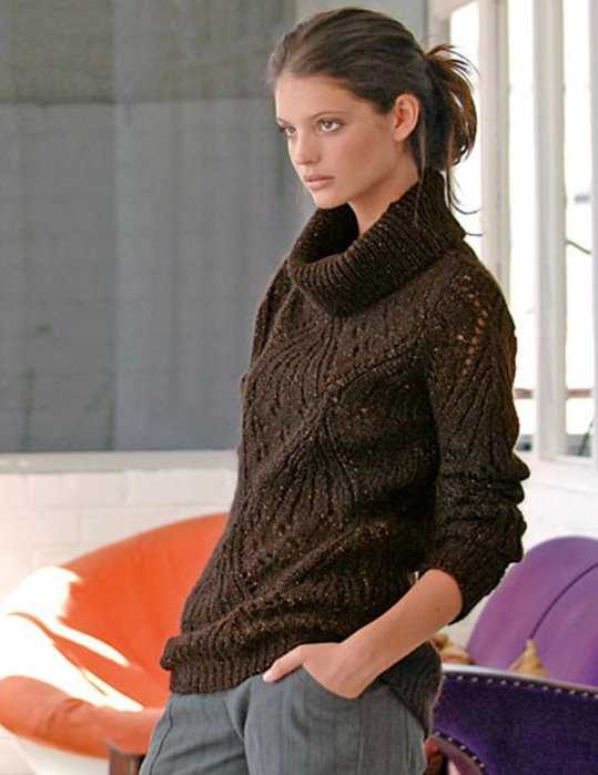 Slouchy sweater knitting pattern