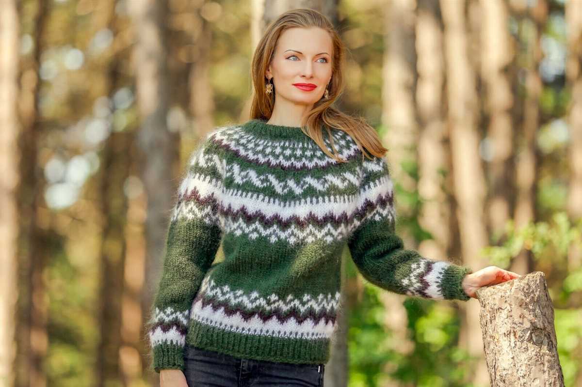 Nordic sweater knitting pattern