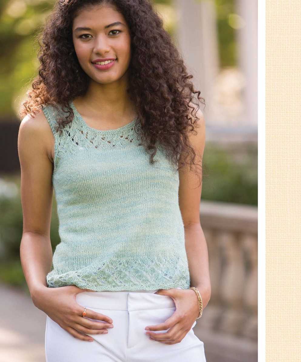 Sleeveless tunic knitting pattern