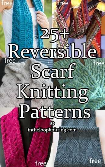 Easy reversible scarf knitting patterns