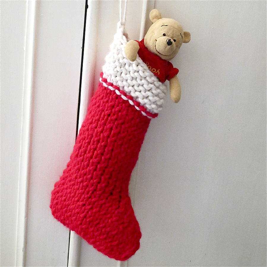 Knitting patterns christmas stockings beginners