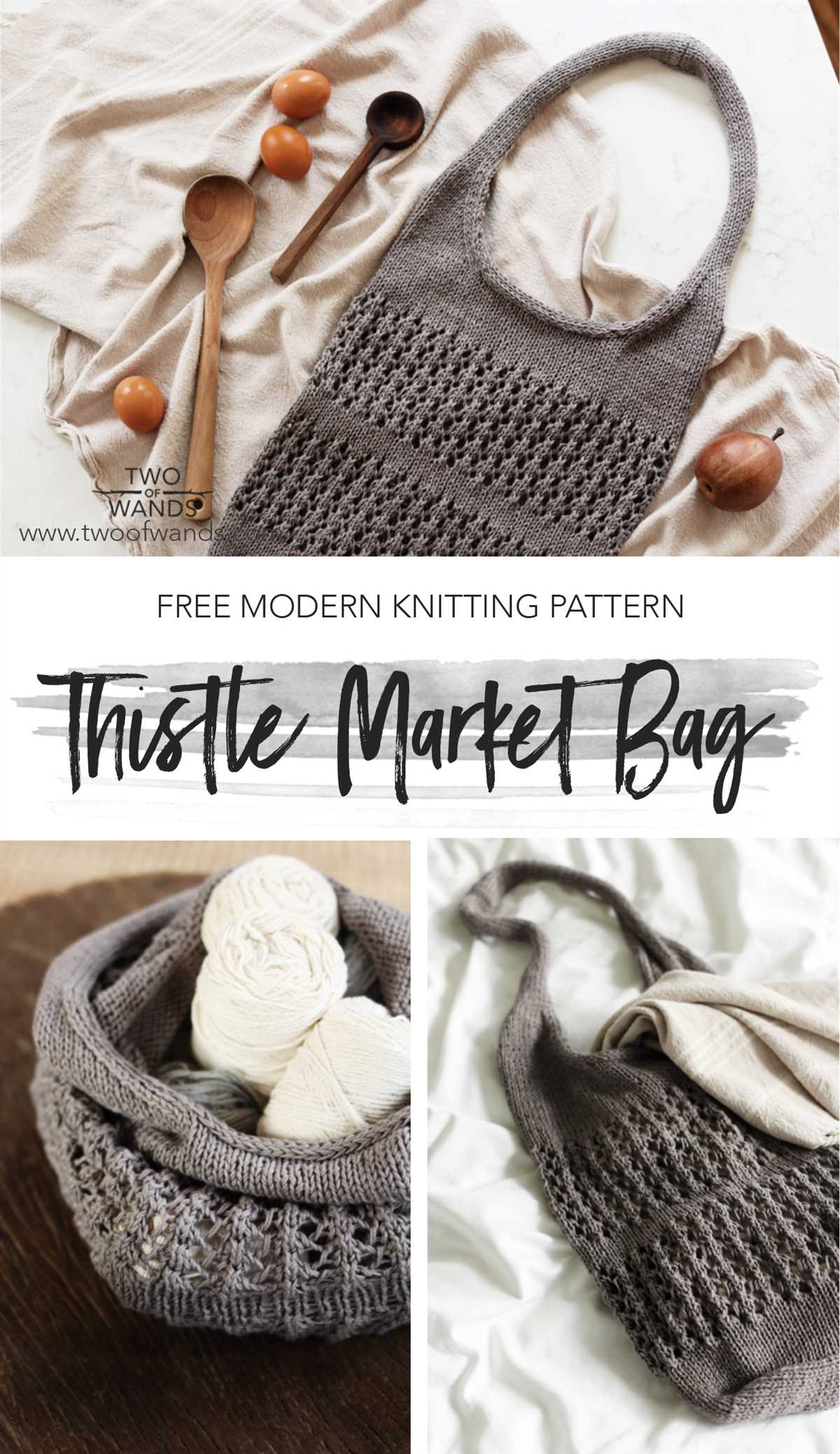 Knit market bag pattern