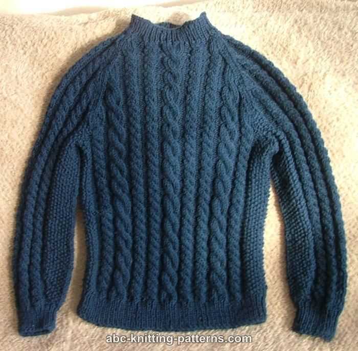 Mens cable knit sweater pattern free