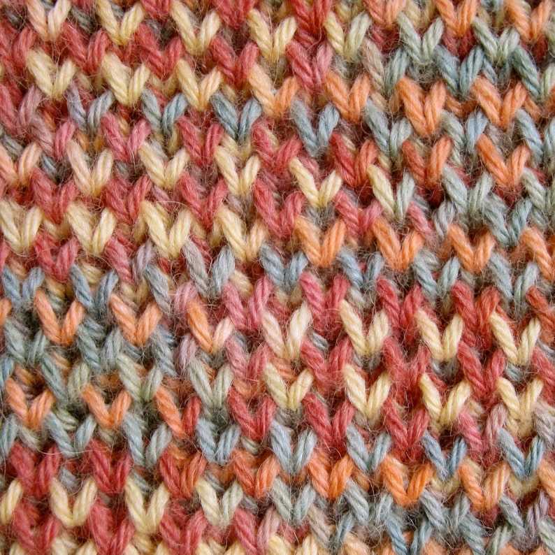 Star stitch scarf knitting pattern