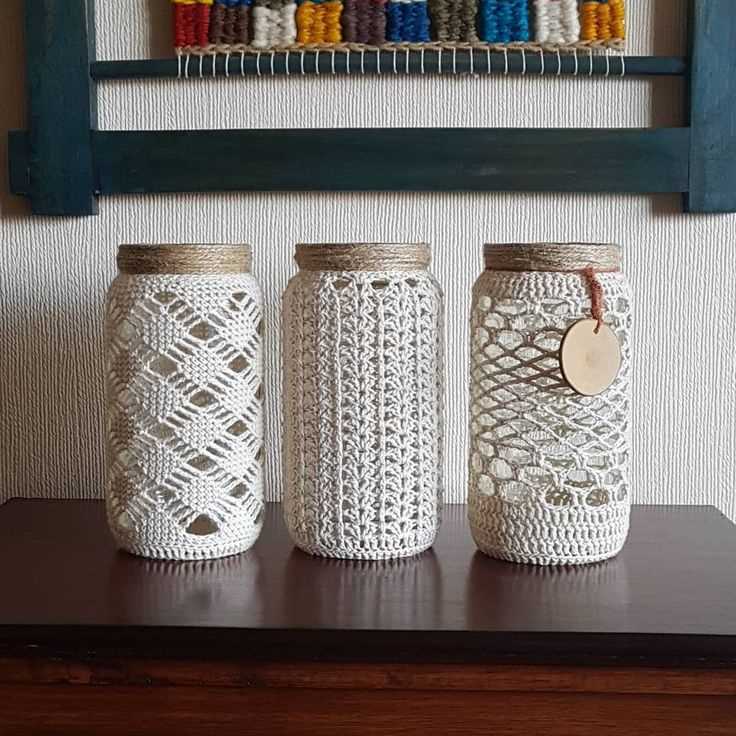 Knitted jar cover pattern