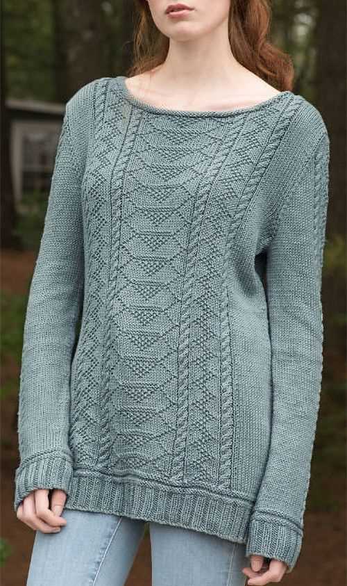 Knitting patterns ladies sweaters