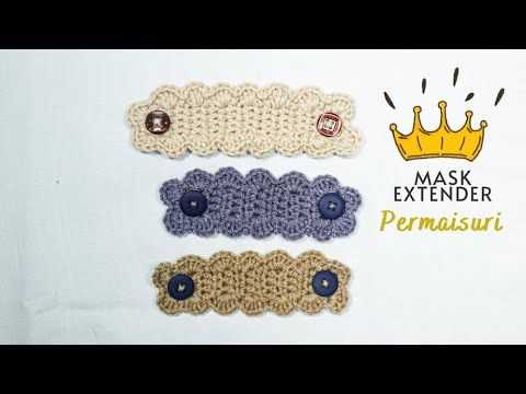 Knitted mask extender pattern