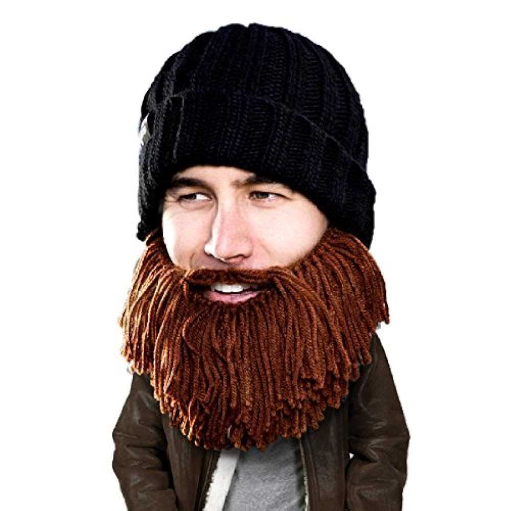 Knitted beard hat pattern