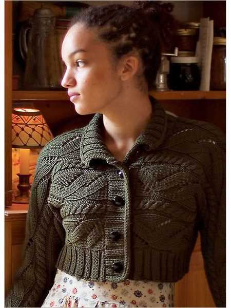 Knitting pattern cropped cardigan