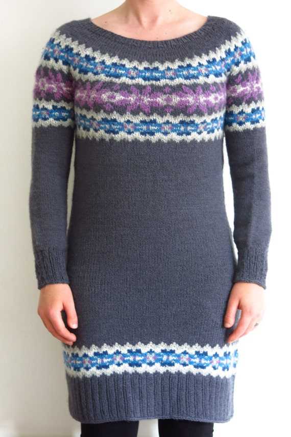 Sweater dress knitting pattern