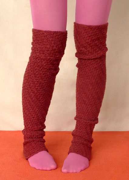 Easy leg warmer knitting pattern