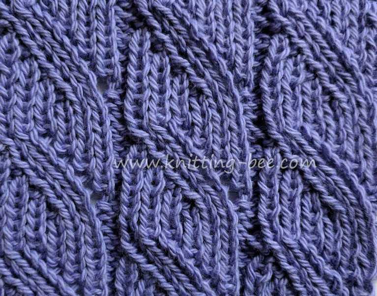 Rib knit pattern