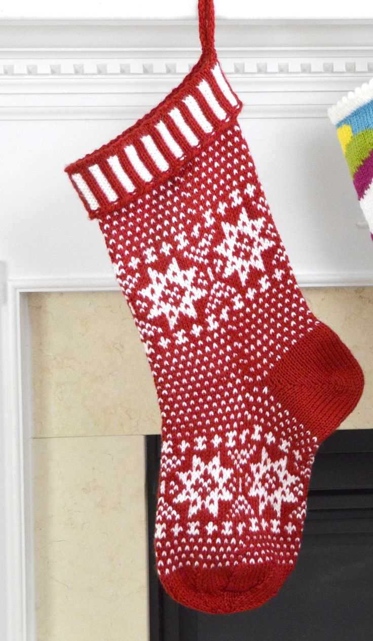 Knitted christmas stocking free pattern