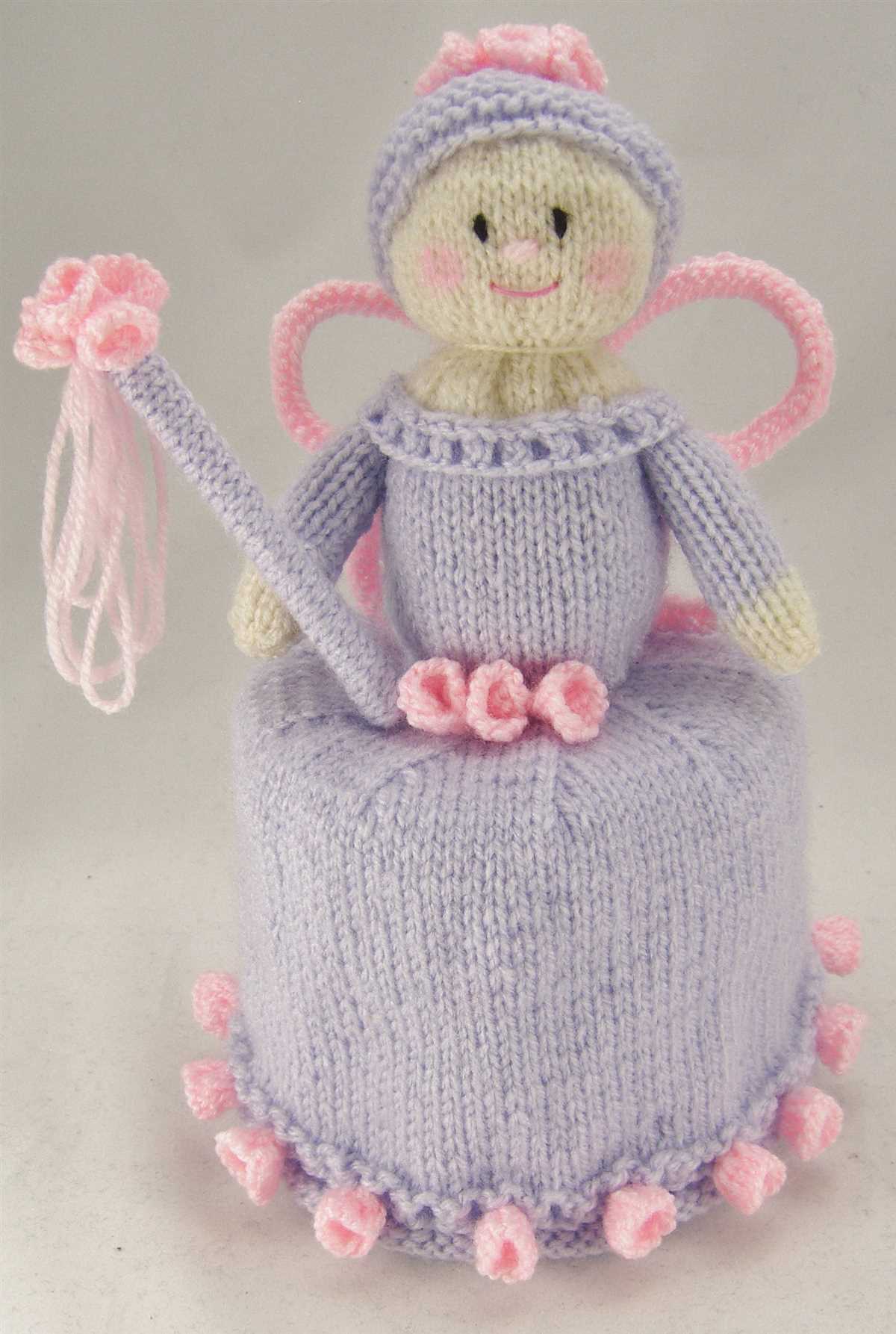 Knitted toilet roll cover pattern