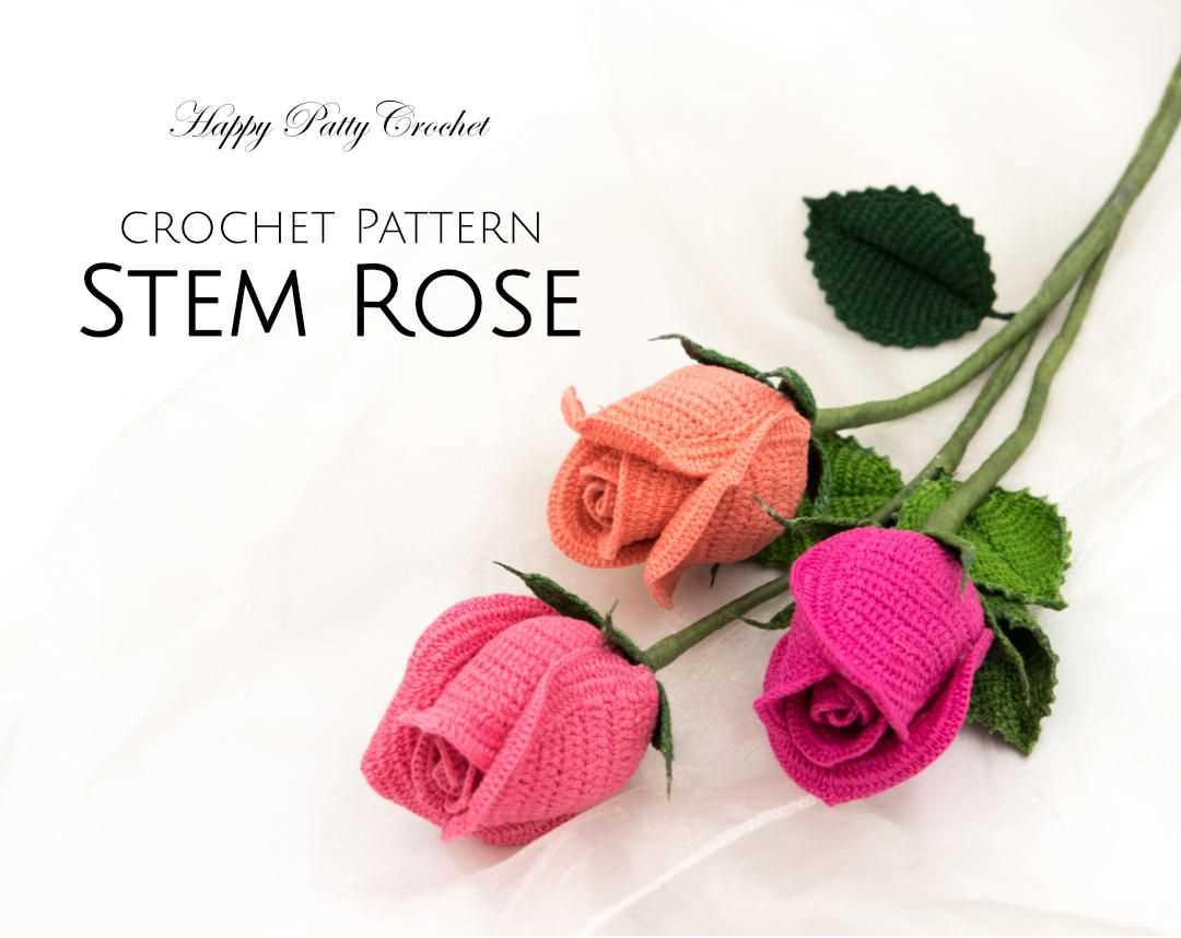 Knit rose pattern free