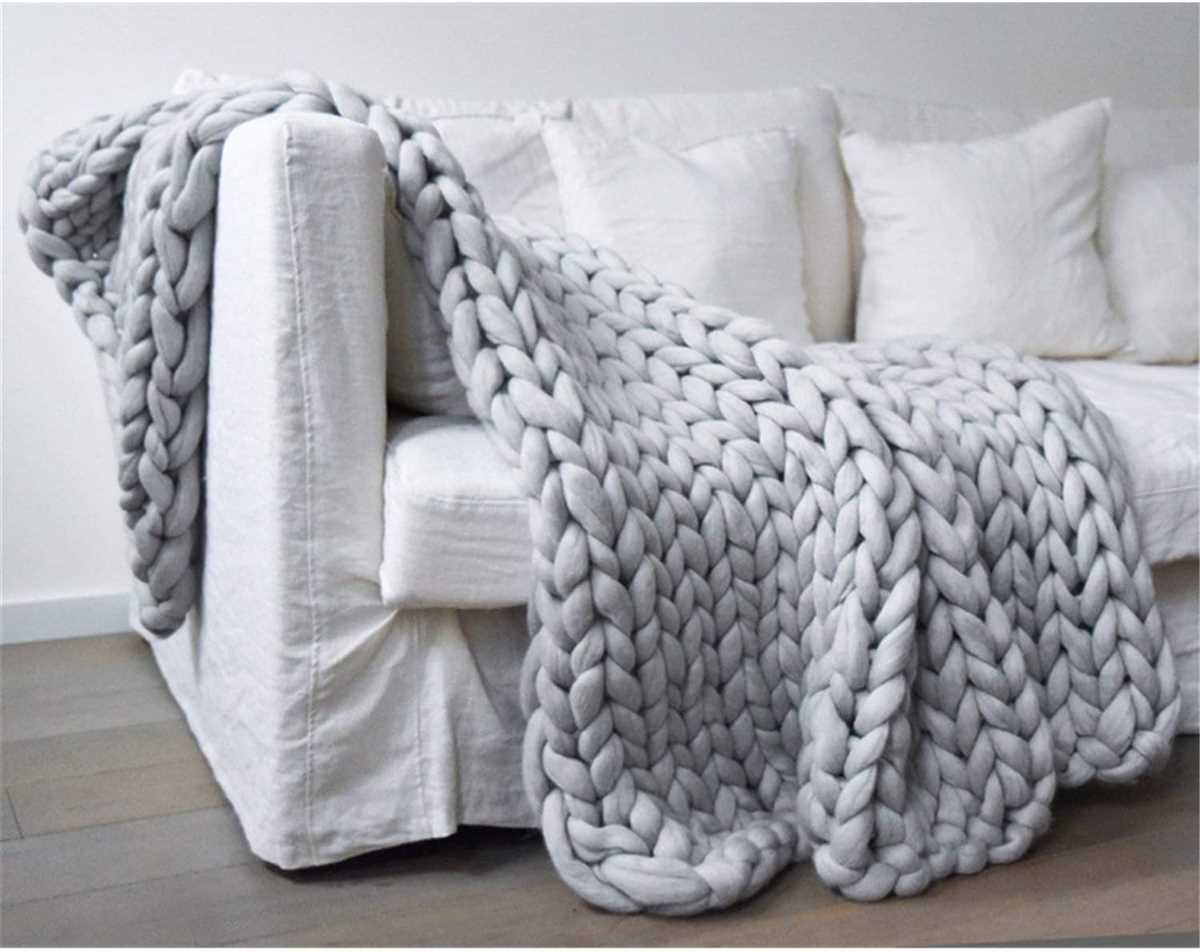 Thick and quick blanket pattern knit